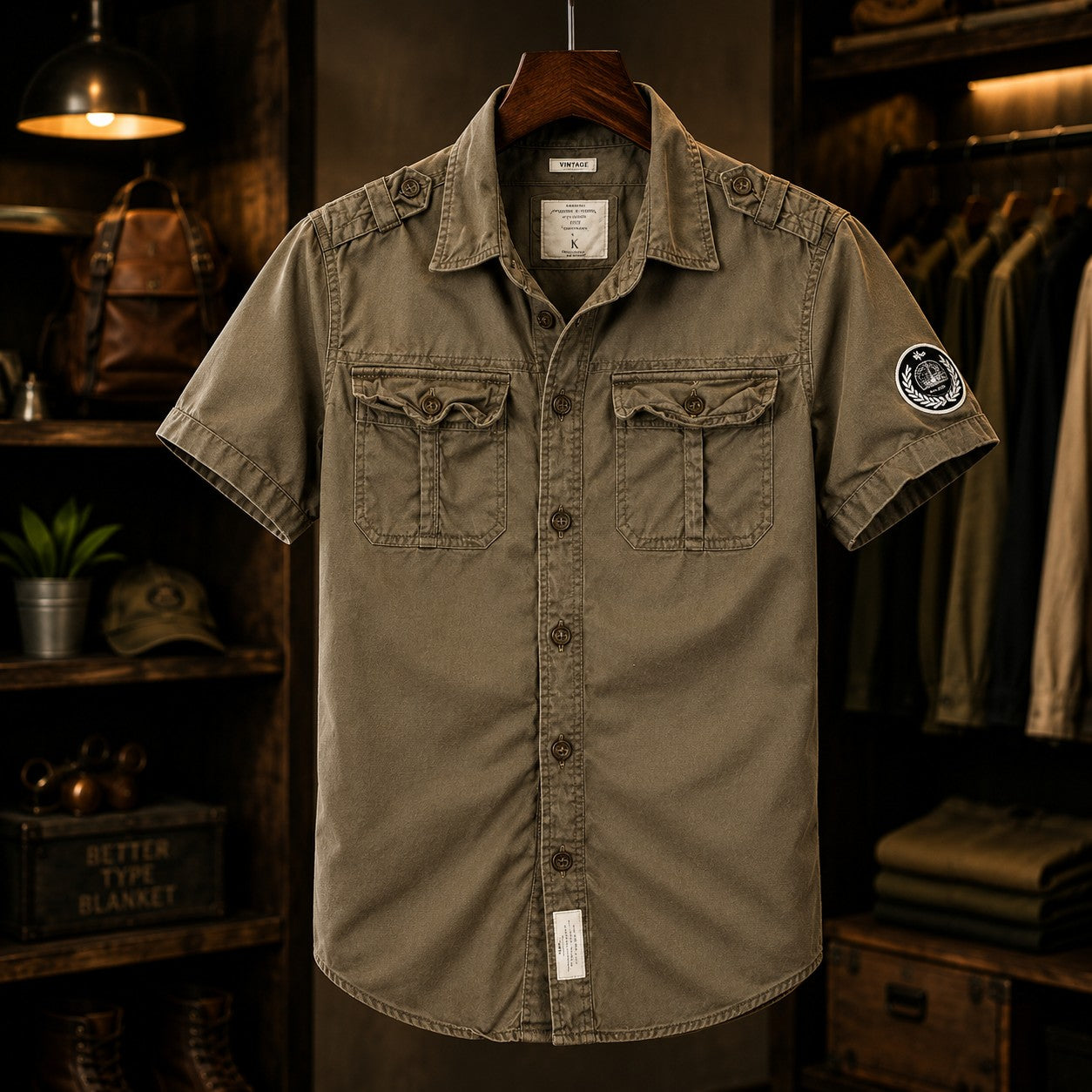 SHORT SLEEVE CAMO SHIRT
