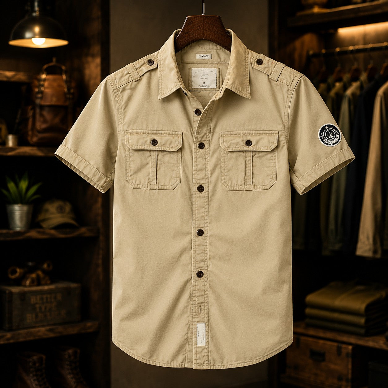 SHORT SLEEVE CAMO SHIRT