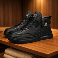 SMOOTH LEATHER HIGH TOP BOOT