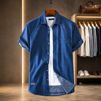 SOFT DENIM SHORT SLEEVE SHIRT