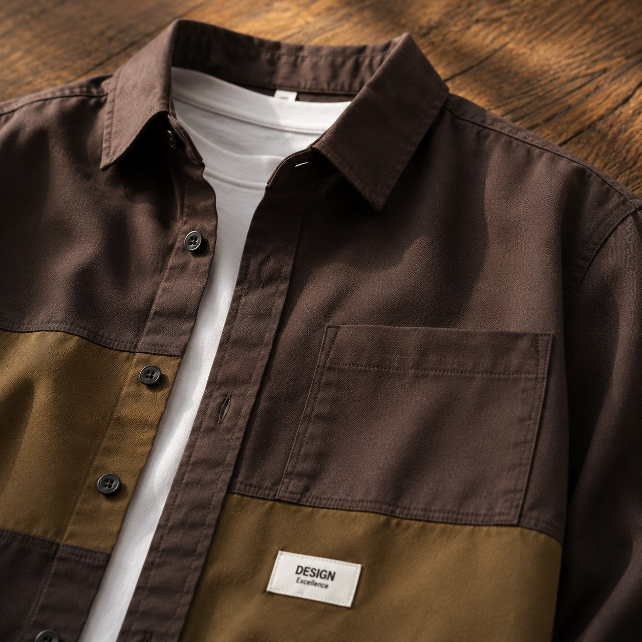SPLIT PANEL WORKWEAR SHIRT
