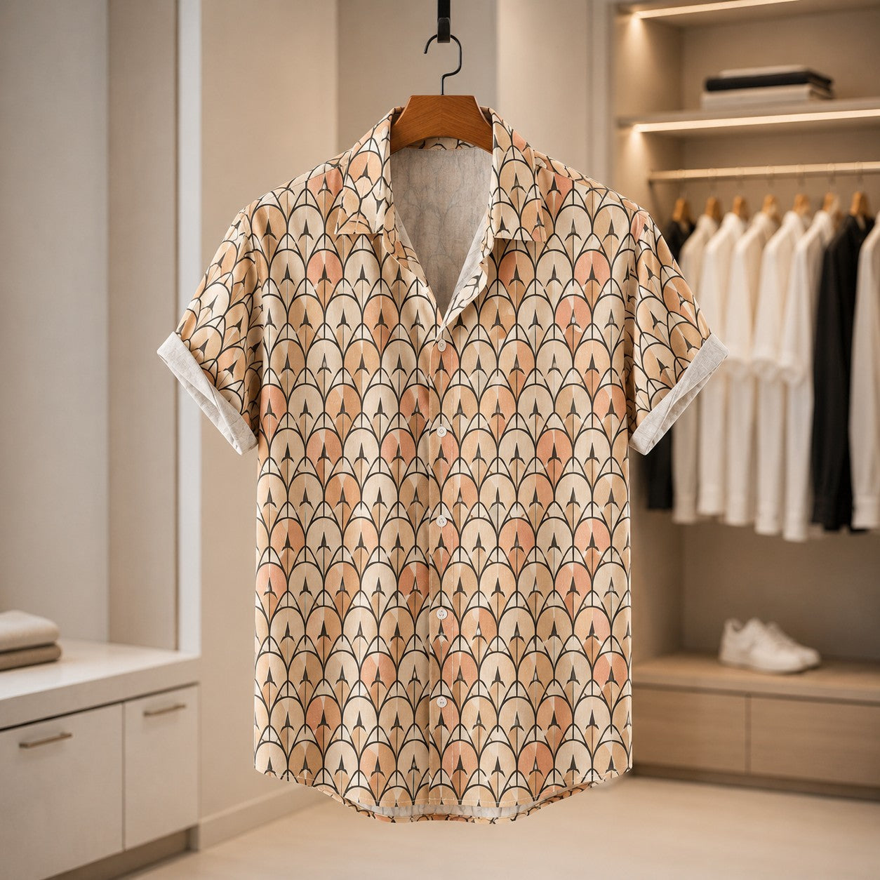 SQUADRON PRINT RESORT SHIRT