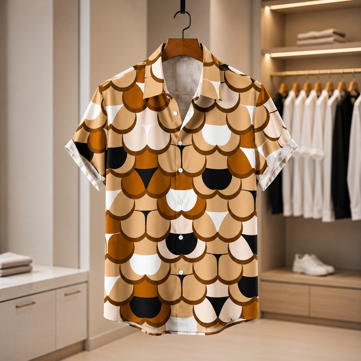 SQUADRON PRINT RESORT SHIRT