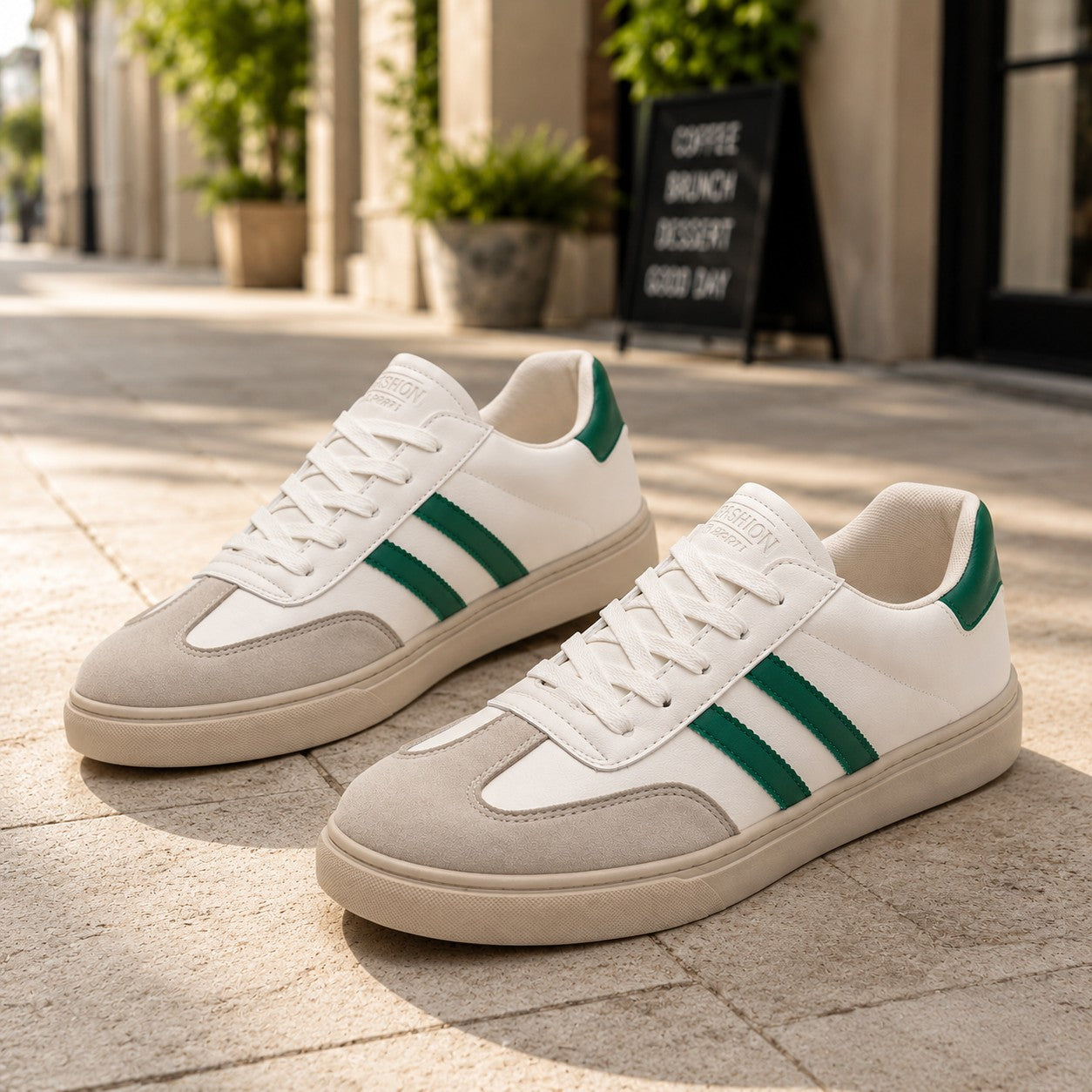 SUEDE FLAT SOLE SNEAKER