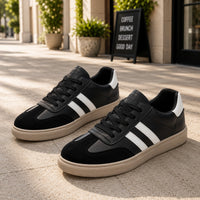 SUEDE FLAT SOLE SNEAKER