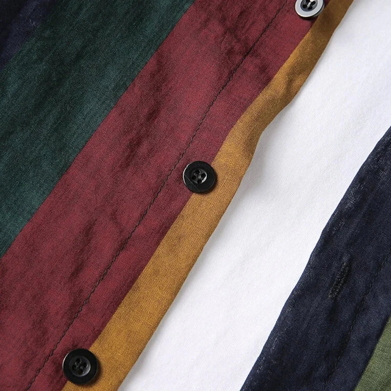 Hudson | Retro Vertical Stripe Button-Down Shirt