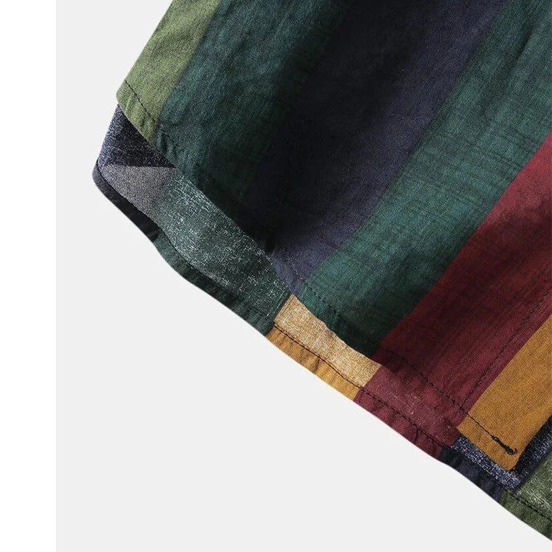 Hudson | Retro Vertical Stripe Button-Down Shirt
