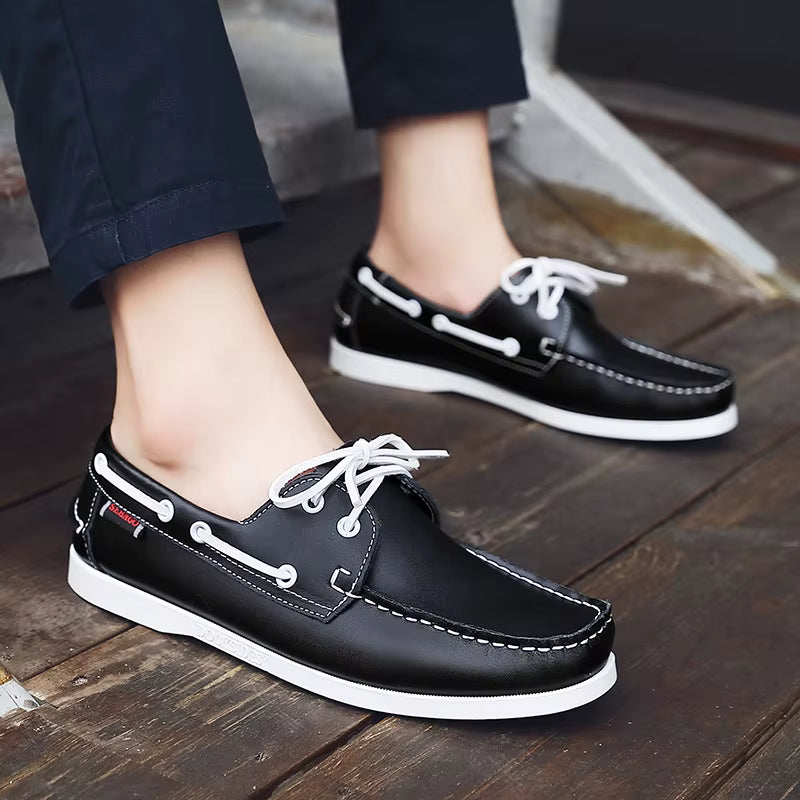 LACE-UP DECK SHOES