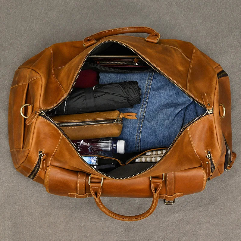 STONEFORD LEATHER HAND LUGGAGE