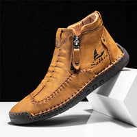 Calvino Leather Ankle Boots