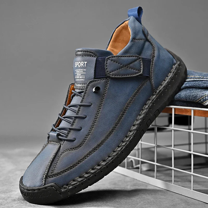 Casual Leather Slip-On Loafers