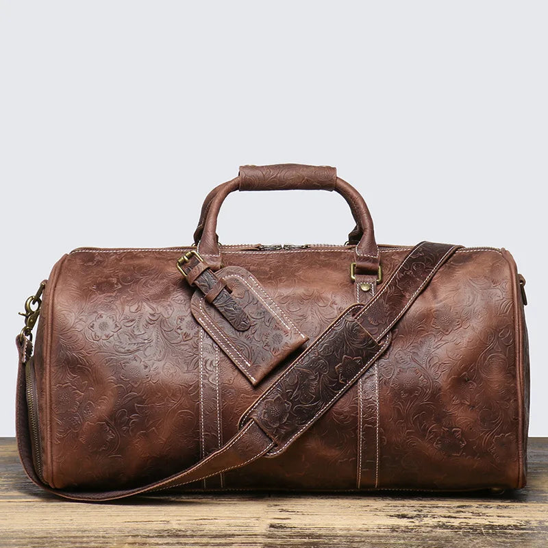 Ravenport Leather Weekender Bag