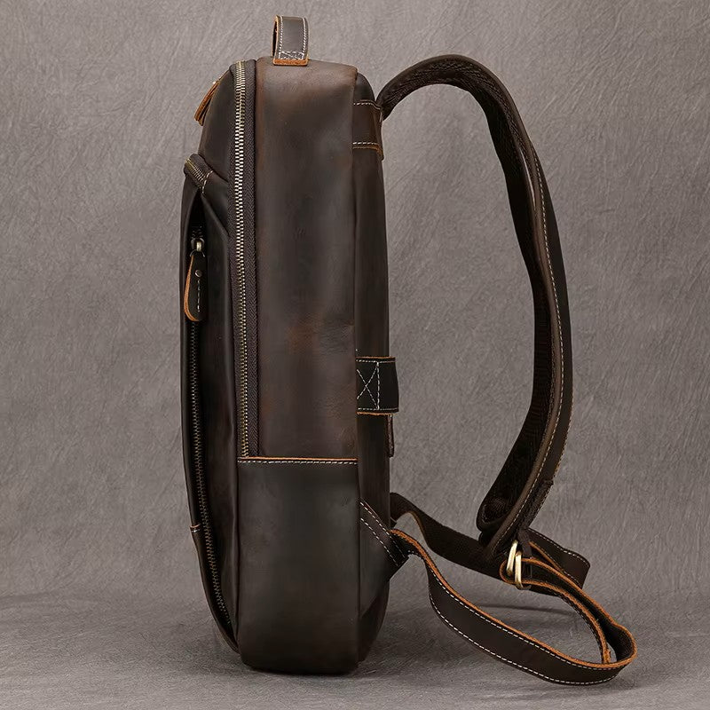 LEATHER TRAVEL BACKPACK