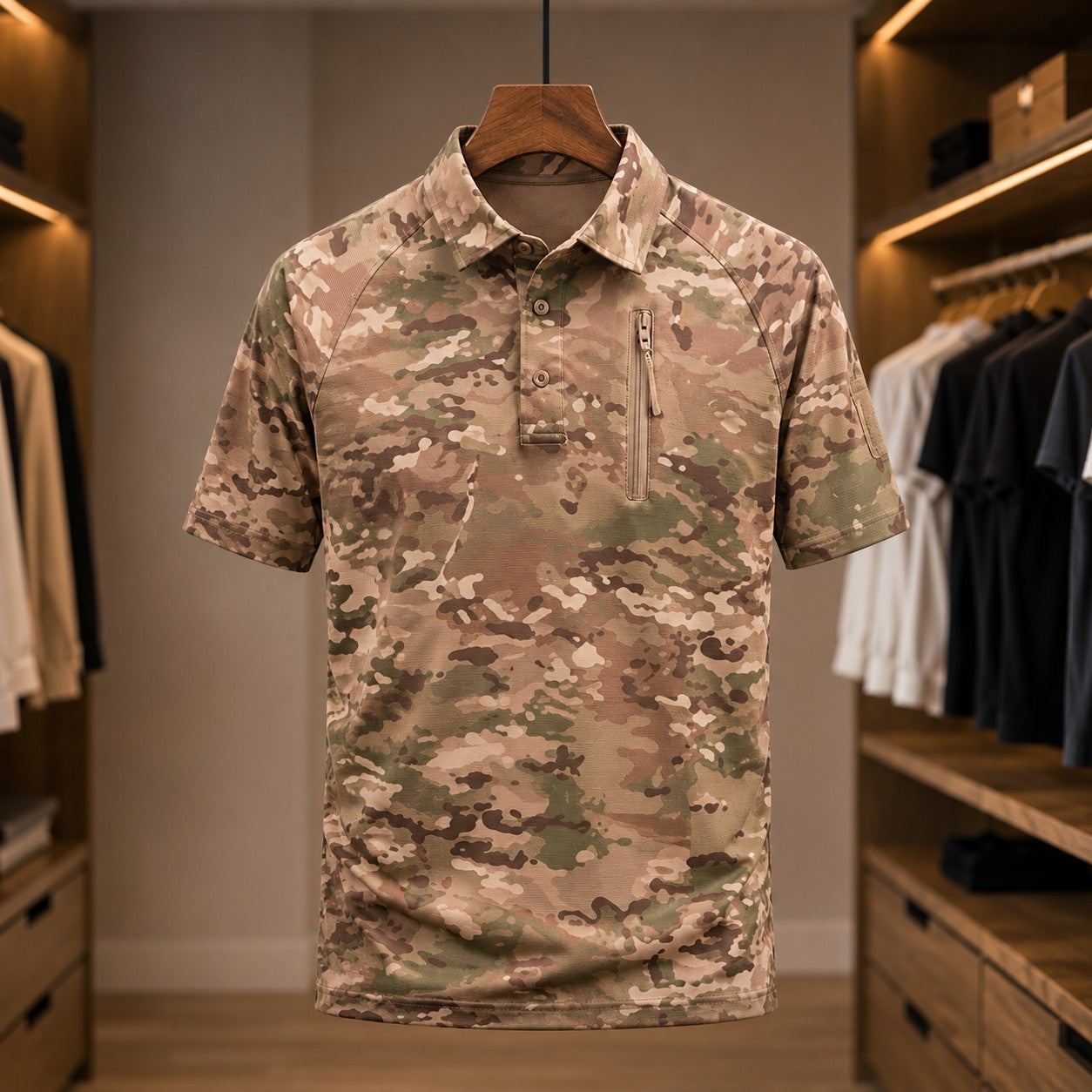 TACTICAL ZIP POCKET POLO