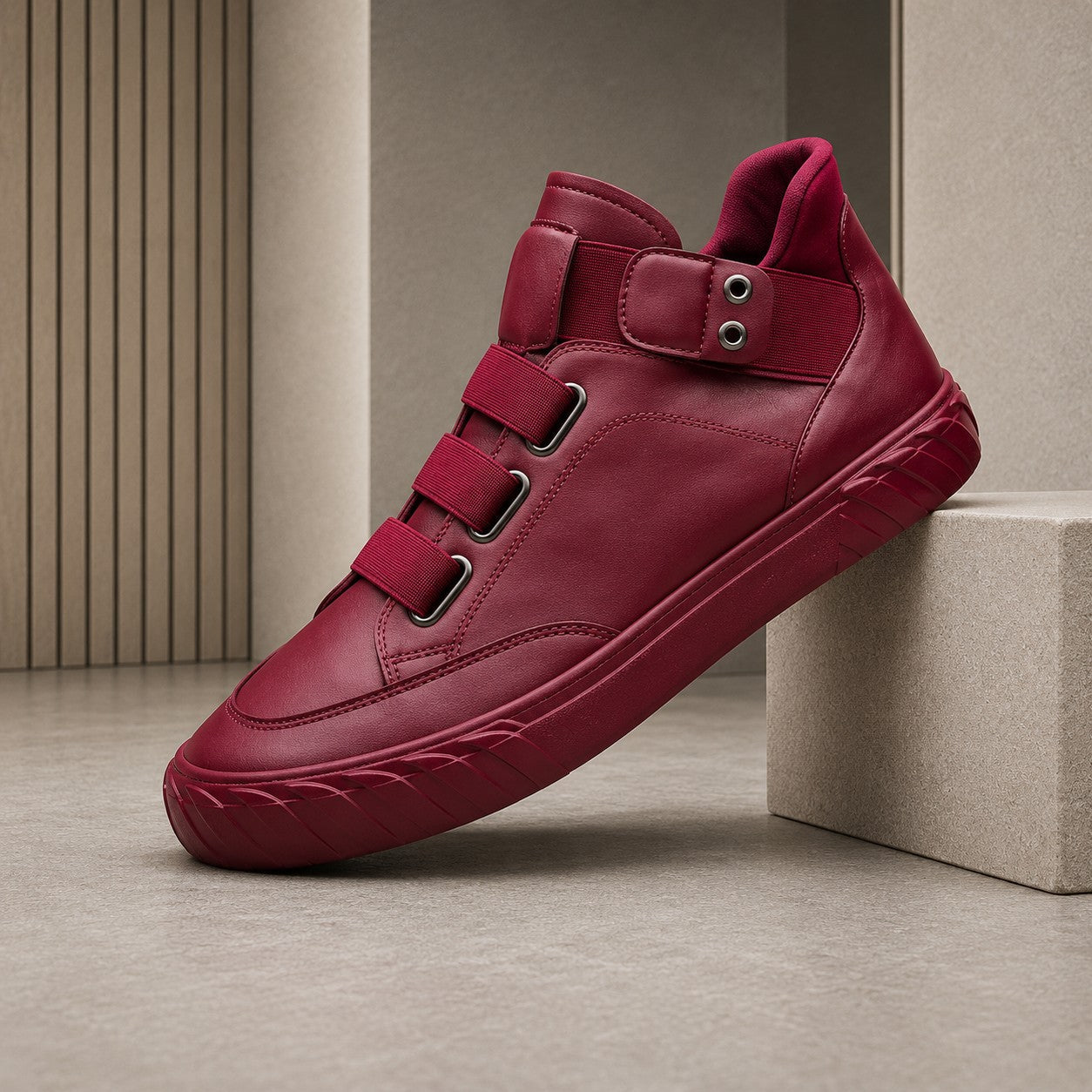 TRIPLE STRAP LEATHER SHOE