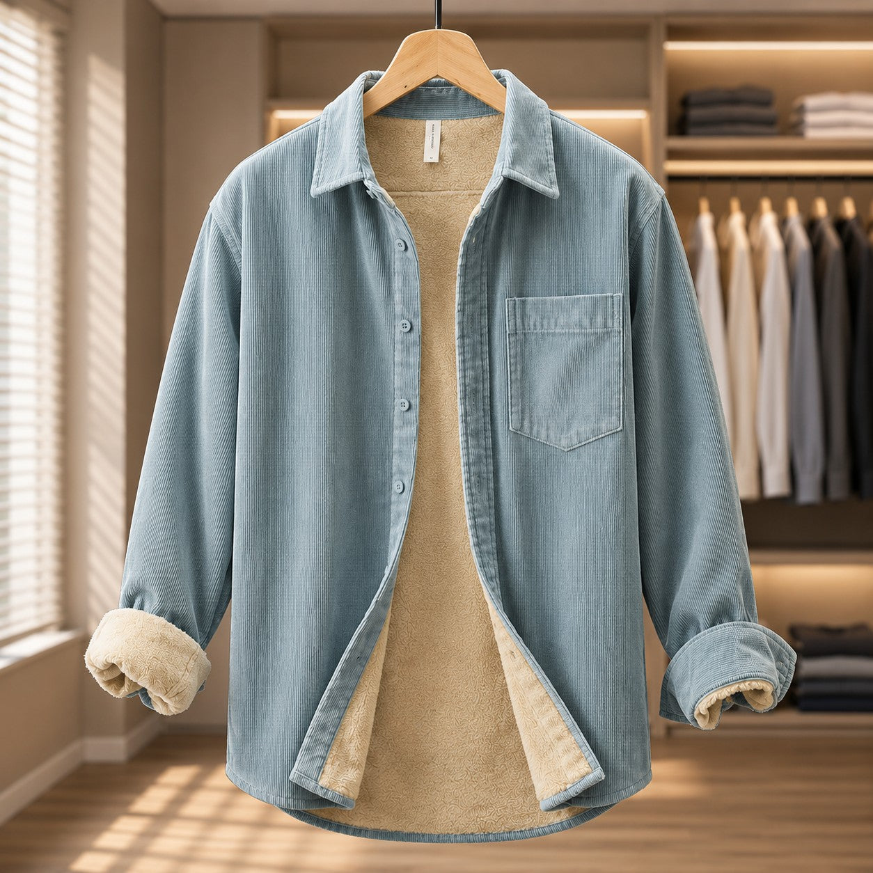 URBAN FLEECE LINED SHIRT JACKET