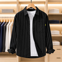 VERTICAL STRIPE OVERSHIRT