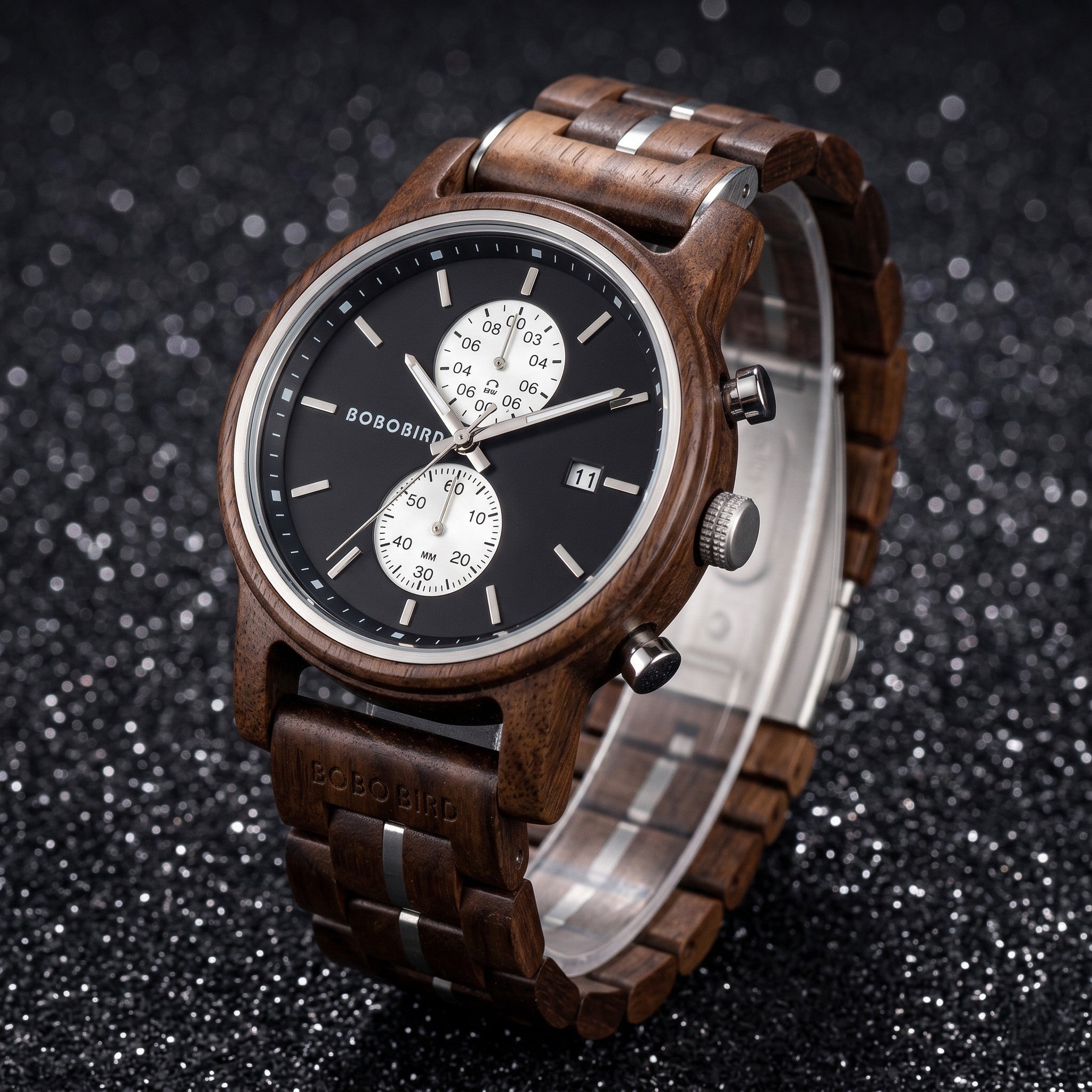 WOOD CHRONOGRAPH WATCH