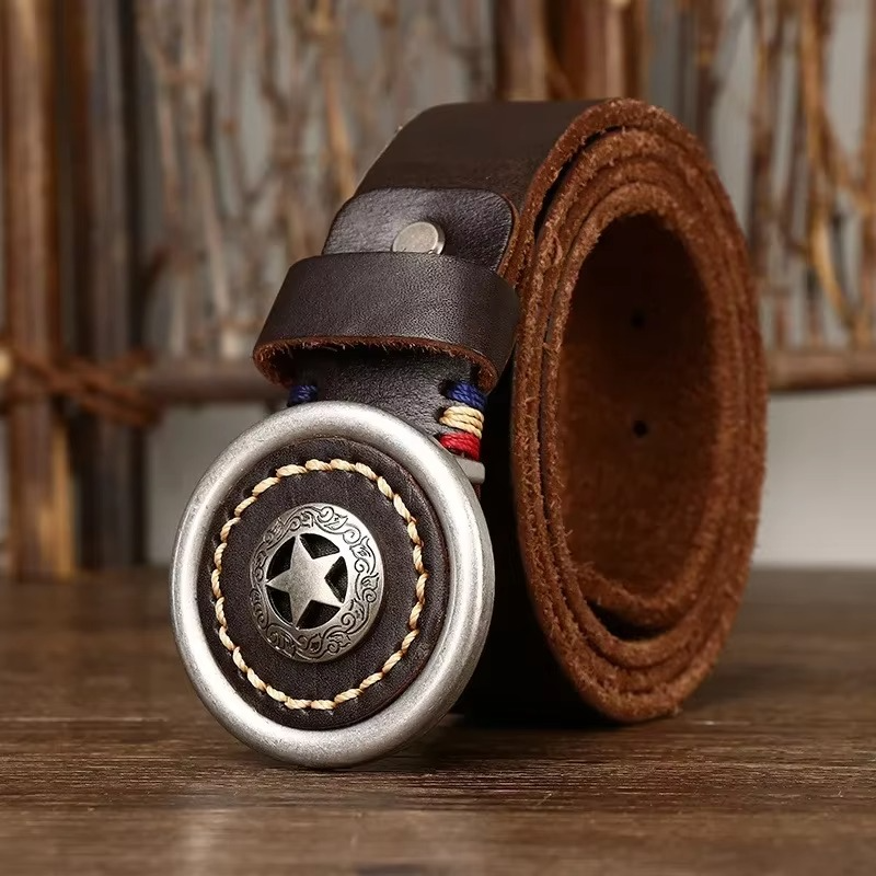 IRON STAR COWHIDE BELT