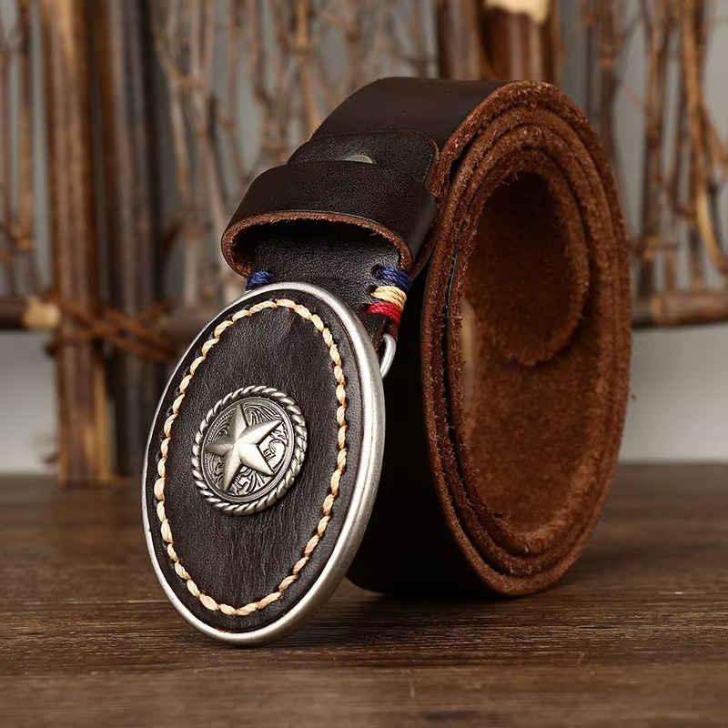IRON STAR COWHIDE BELT