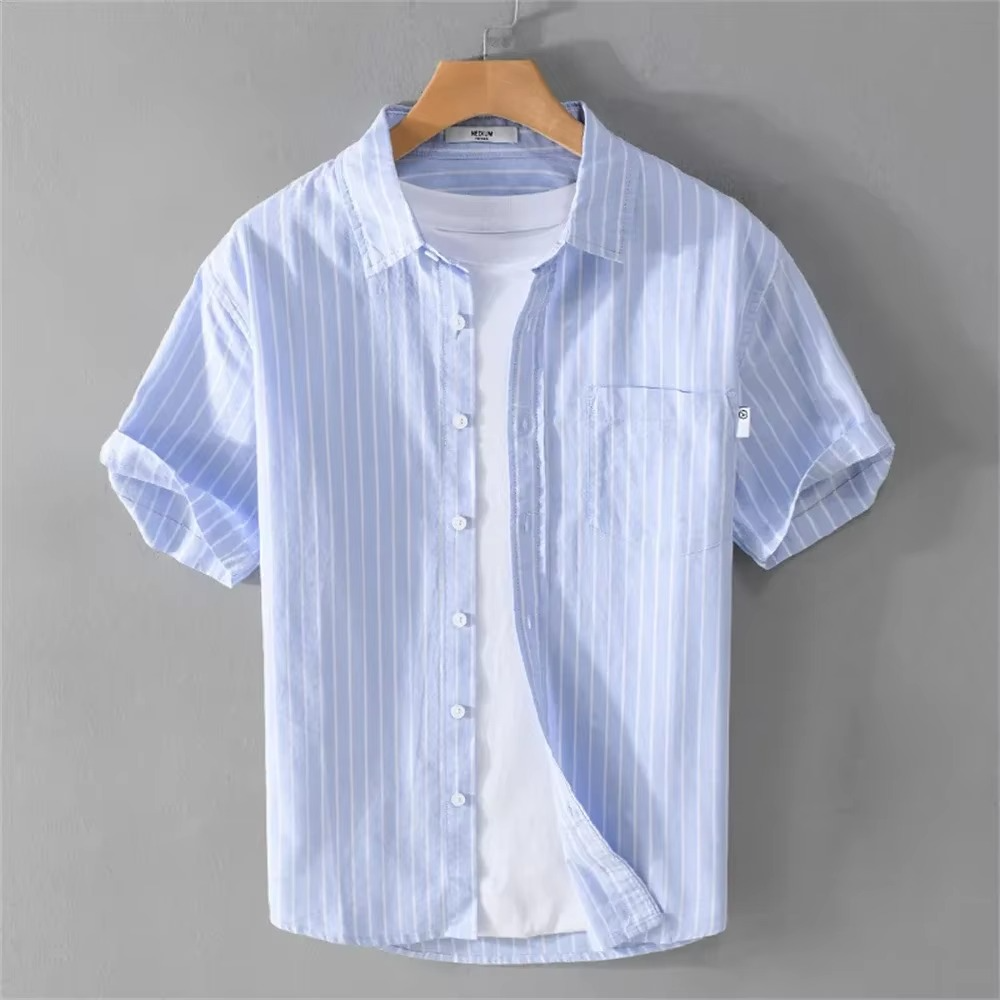 STRIPED SHORT SLEEVE SHIRT