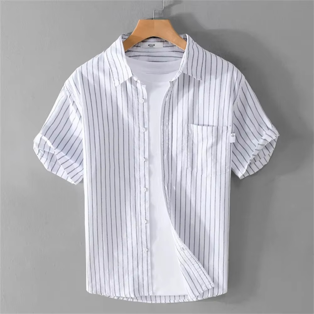 STRIPED SHORT SLEEVE SHIRT