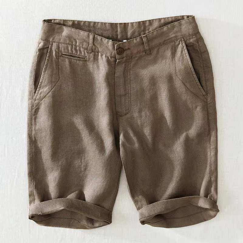 RELAXED LINEN SHORTS
