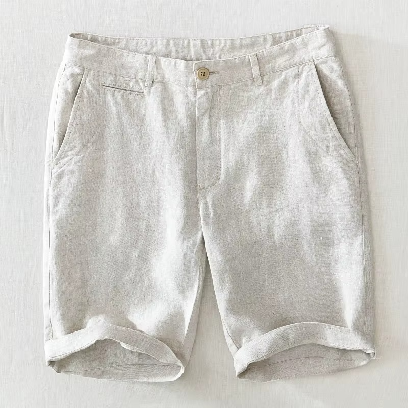 RELAXED LINEN SHORTS