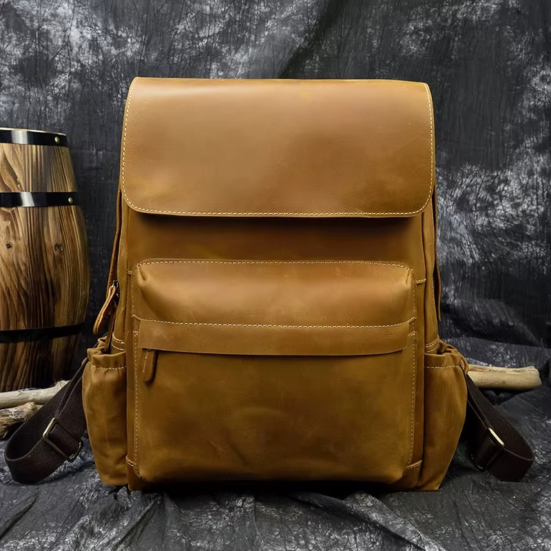 LEATHER LAPTOP BACKPACK