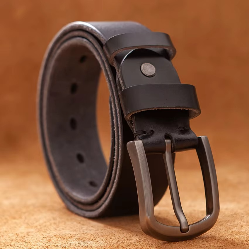 FULL COWSKIN LEATHER BELT
