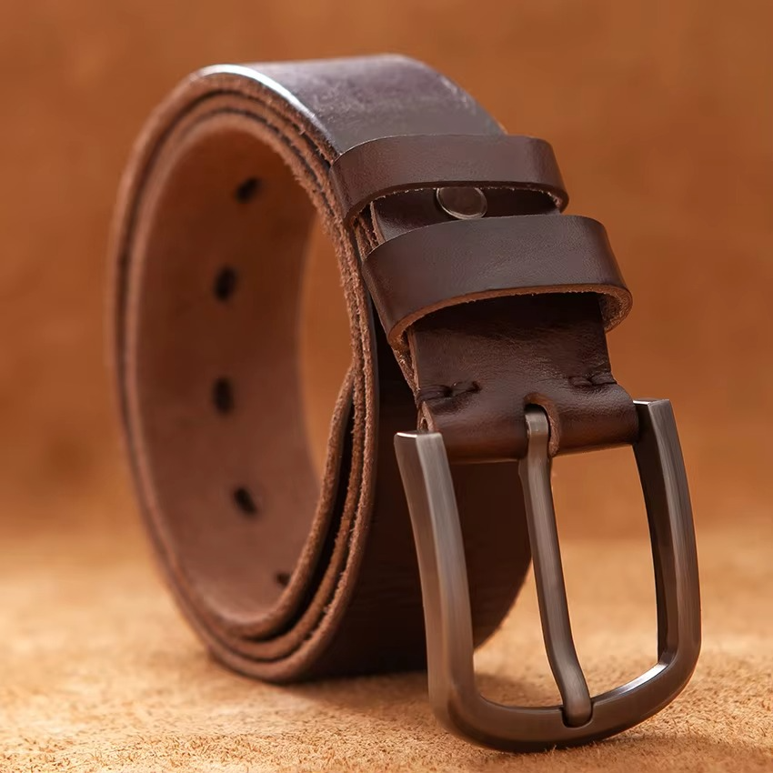 FULL COWSKIN LEATHER BELT
