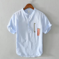LUXE LINEN STAND SHIRT