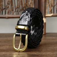 WOVEN HERITAGE LEATHER BELT