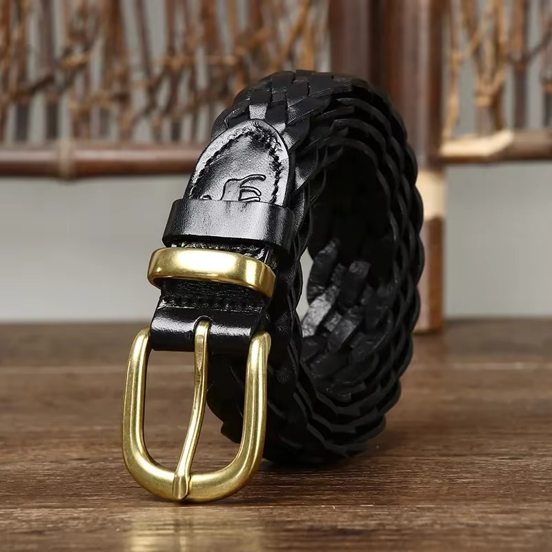 WOVEN HERITAGE LEATHER BELT