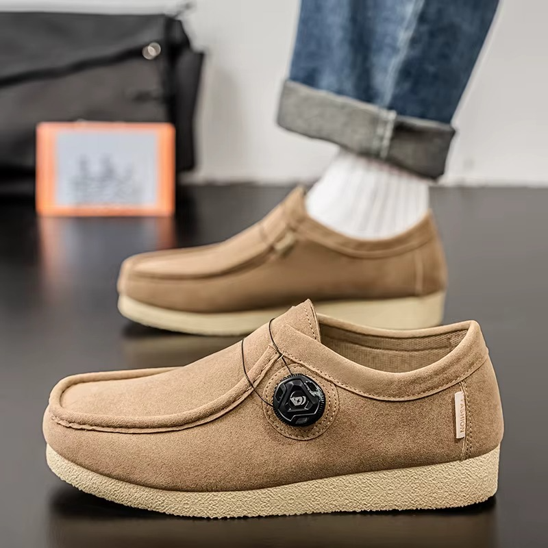 SUEDE-TOUCH CASUAL LOAFERS