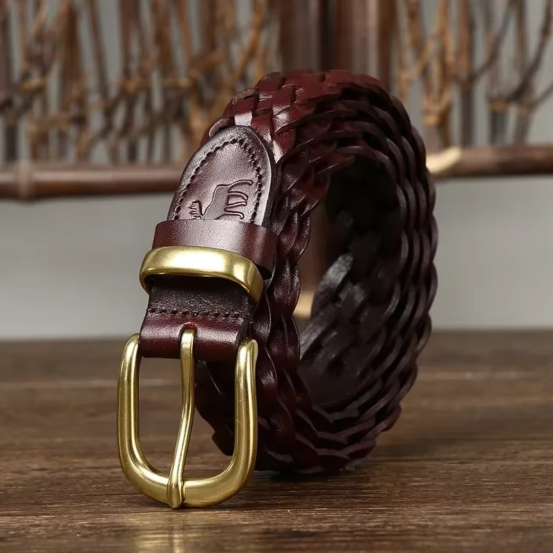 WOVEN HERITAGE LEATHER BELT