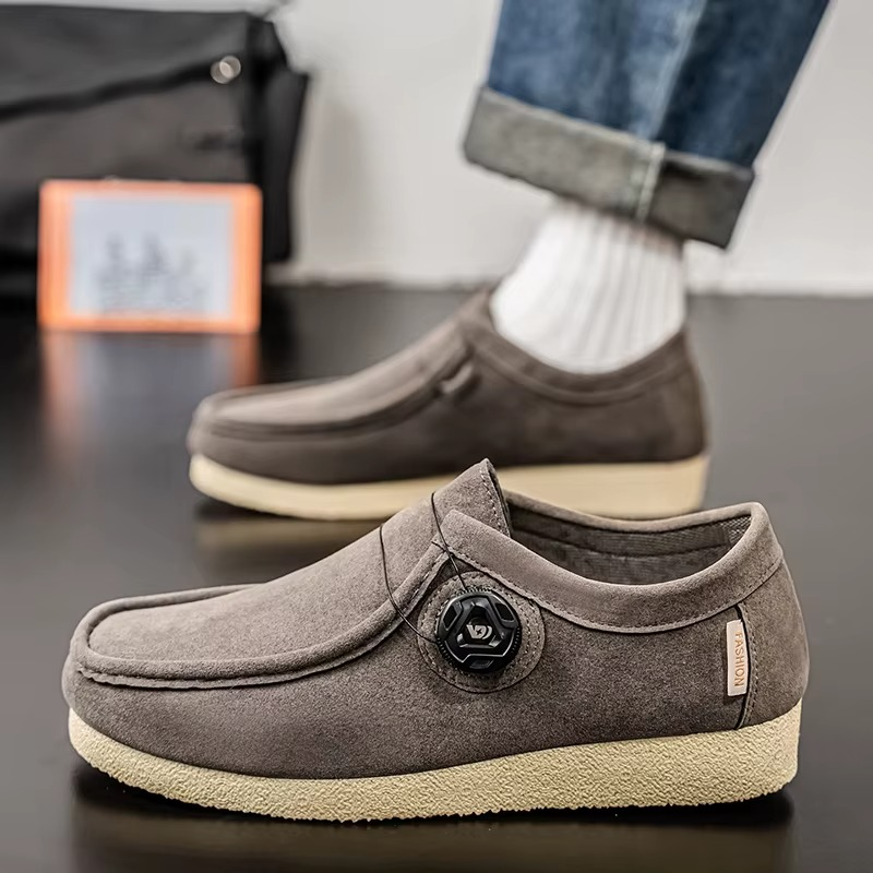 SUEDE-TOUCH CASUAL LOAFERS