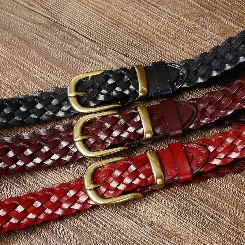 WOVEN HERITAGE LEATHER BELT