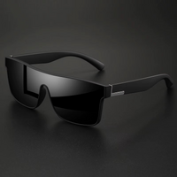 UV400 MIRROR SQUARE SUNGLASSES