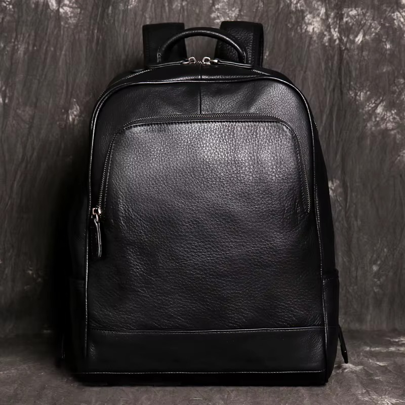 STREAMLINED LEATHER BACKPACK