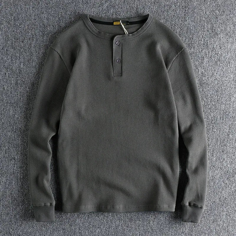 WAFFLE HENLEY SHIRT