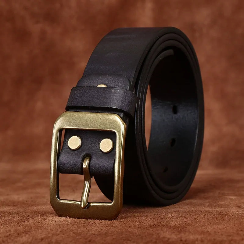 SOLID BRASS BUCKLE BELT