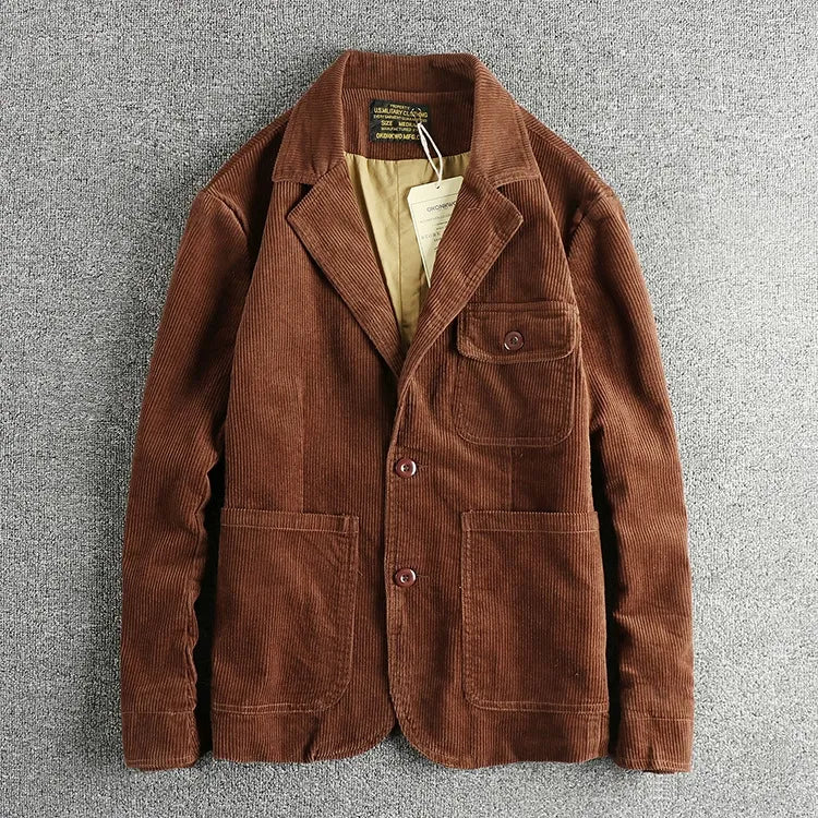 WASHED CORDUROY BLAZER