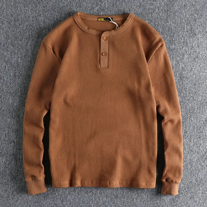 WAFFLE HENLEY SHIRT