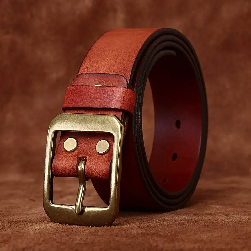 SOLID BRASS BUCKLE BELT