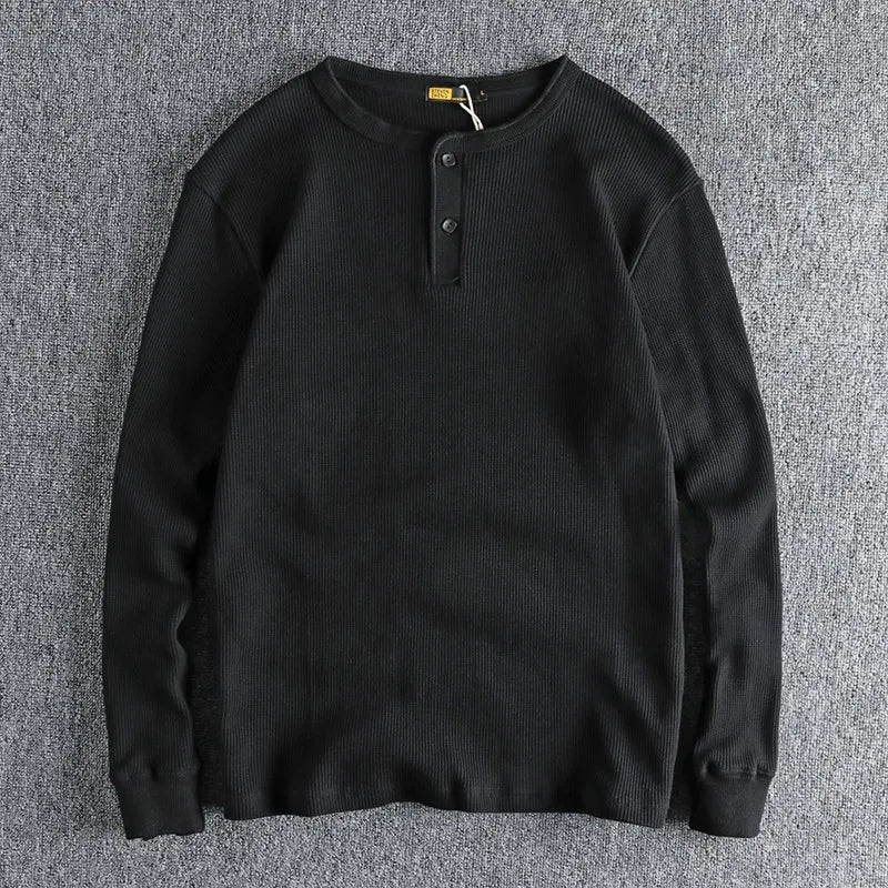 WAFFLE HENLEY SHIRT