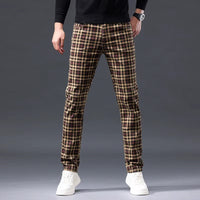 CHECK STRAIGHT PANTS