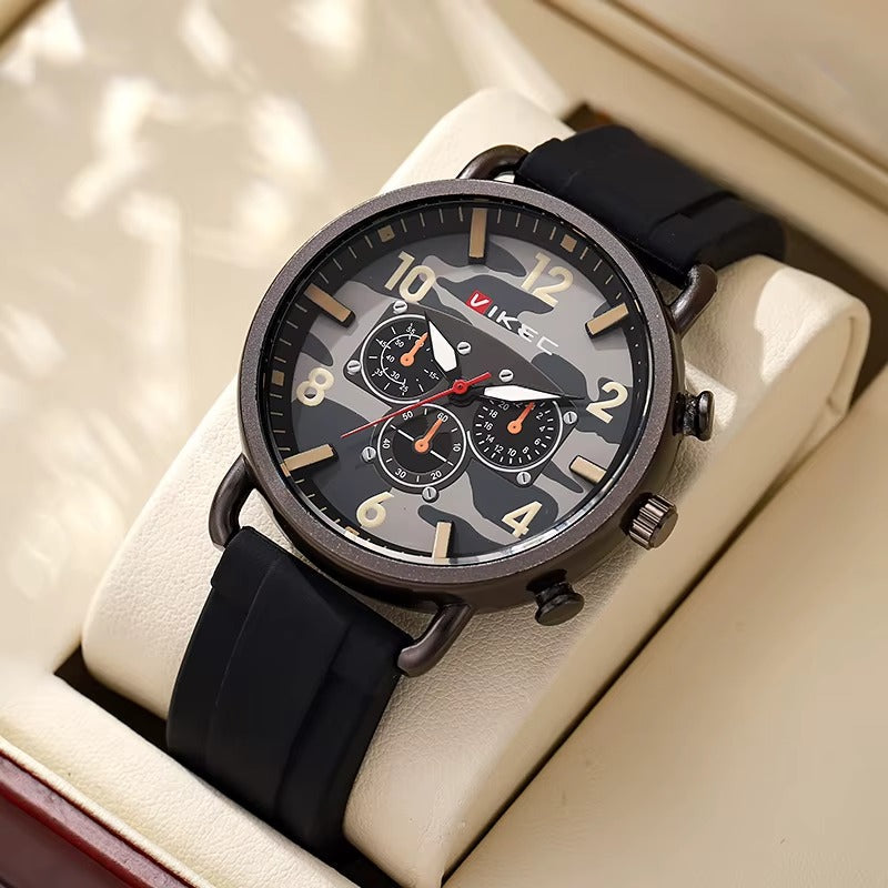 MEN’S CAMOUFLAGE QUARTZ WATCH