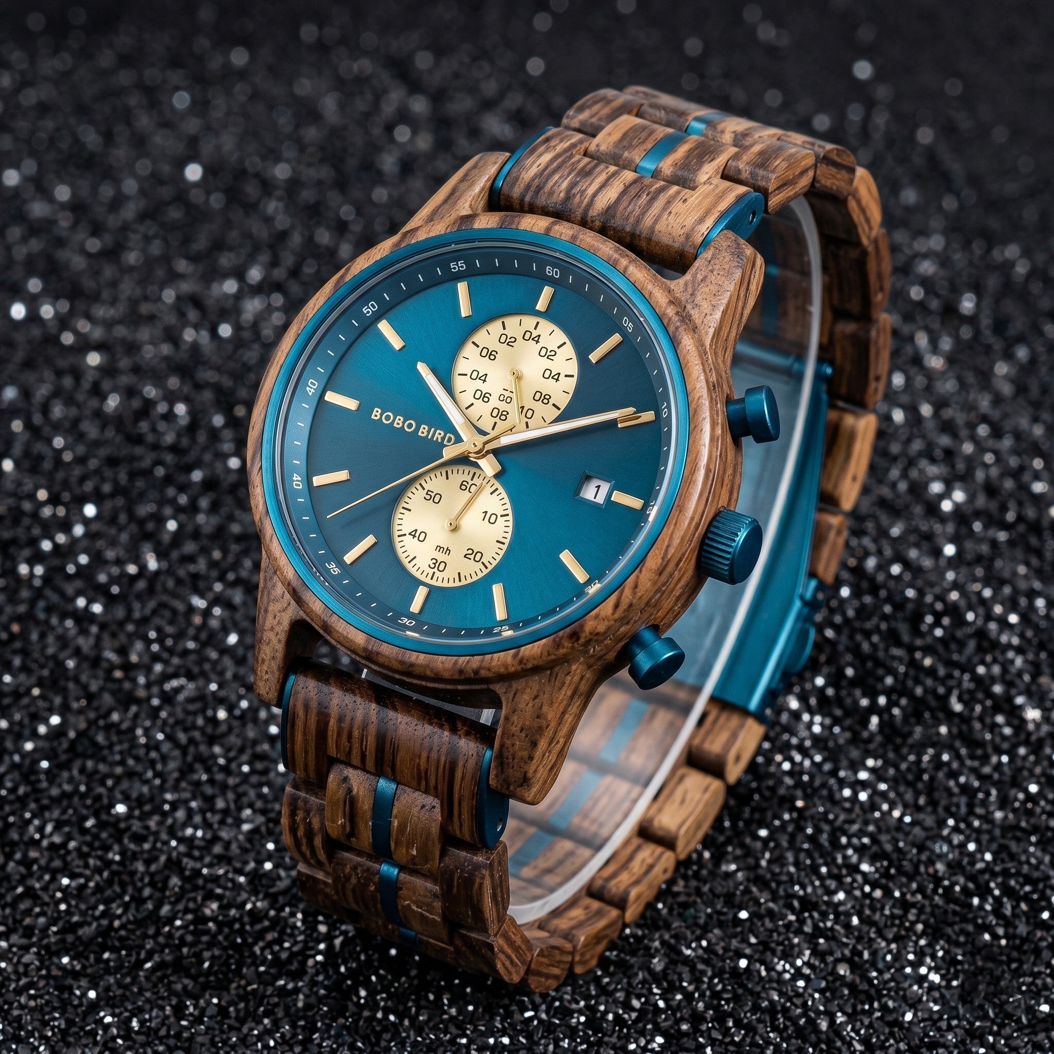 WOOD CHRONOGRAPH WATCH