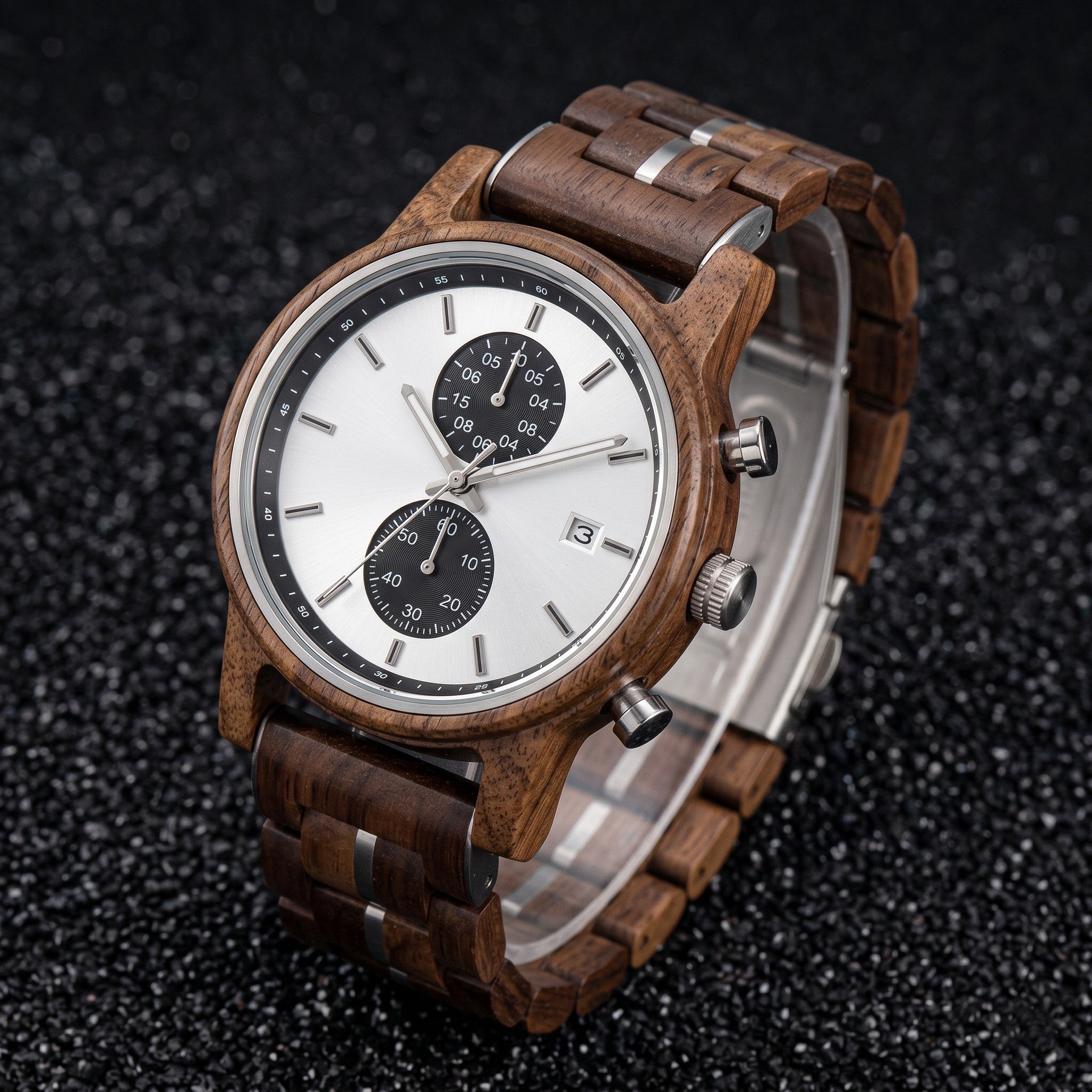 WOOD CHRONOGRAPH WATCH